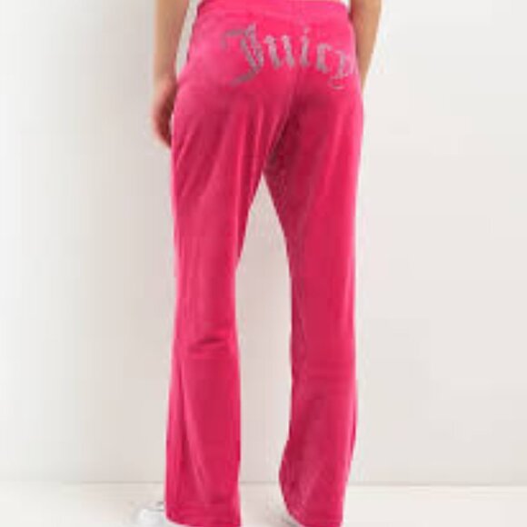 Juicy Couture Pants - NWT Juicy Couture Vintage Y2K Pink Velour Pants Size M
